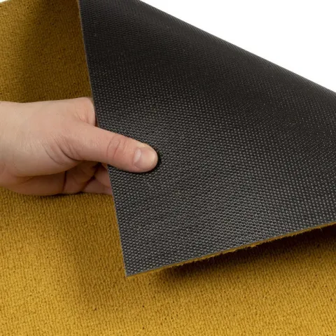 FLOORDIREKT Nylon Teppichfliese Edinburgh - 50 x 50 cm - Selbstliegend - Gelb
