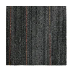 FLOORDIREKT Teppichfliese Berlin - Selbstliegend - 50x50 cm - Anthrazit