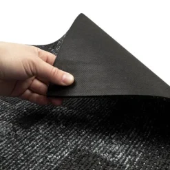 FLOORDIREKT Teppichfliese Santo - 50 x 50 cm - Selbstliegend - Schwarz 78