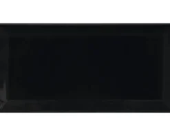 form & style Metrofliese mit Facette schwarz matt 10x20 cm