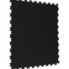 Garagenboden Vinylboden R-Tile Fliese mit Schwalbenschwanz-Verzahnung Uni schwarz 503 x 503 x 7 mm