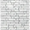Glasmosaik mit Stein weiss 29,8x30,5cm