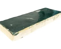 Handgefertigte Fliese Zellige Bejmat 36 vert bouteille 5x15cm glänzend