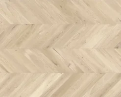 Handmuster zu Parkett 14.0 Eiche Chevron weiss FAM 725 x 130 x 14mm