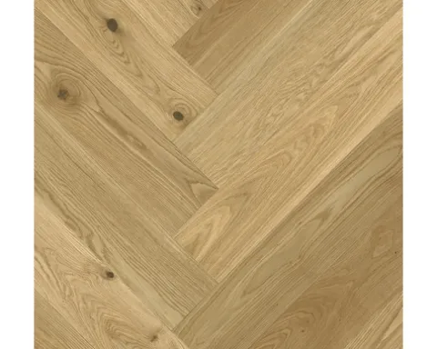 Handmuster zu SKANDOR Parkett Mayflower Oak Eiche Fischgrät Gebürstet 1082 x 162 x 12 mm