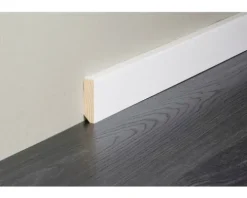 Handwerkerleiste Sockelleiste weiß foliert 16 x 58 x 2400mm