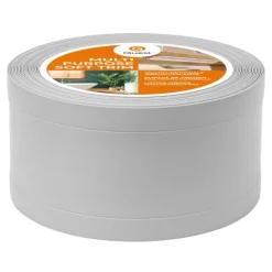 6in1 Multifunktionale PVC-Abschlussleiste Selbstklebend – Breite 95 mm - flexibel, robust und vielseitig einsetzbar - 5 Meter, Grau