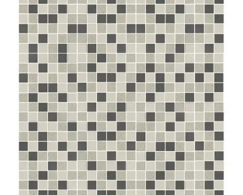 Keramikmosaik 28,8 x 28,8 cm grau beige