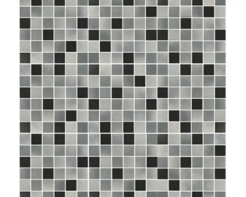 Keramikmosaik 28,8 x 28,8 cm grau schwarz