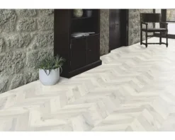 Laminat wasserfest Masterfloor Aqualine Eiche Fortress Fischgrät 1383 x 244 x 8 mm