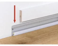LED Kanal Alu für Sockelleiste 2400 x 42 x 16 mm