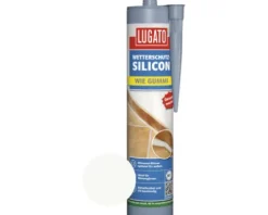 Lugato Wetterschutz-Silikon Wie Gummi weiß 310 ml