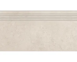 MIRAVA Feinsteinzeug Treppenstufe Seattle beige 29,8 cm x 59,8 cm x 0,9 cm matt rektifiziert