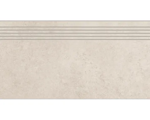 MIRAVA Feinsteinzeug Treppenstufe Seattle beige 29,8 cm x 59,8 cm x 0,9 cm matt rektifiziert