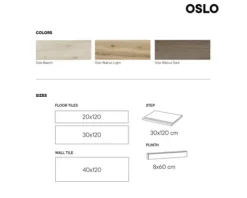 MIRAVA Sockelfliese OSLO walnut dark 8 x 60 cm