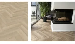 1.752 m² Premium Vinylboden Fischgrät Design 2074H PRENZLAU EICHE Boden mit Trittschalldämmung 592 x 148 x 5,5 mm