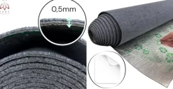 6 m² Selbstklebender Teppich Teppichboden Teppichbelag Bodenbelag Strapazierfähiger Wasserdicht – 120 cm x 500 cm (dunkel)