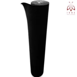 6 m² Selbstklebender Teppich Teppichboden Teppichbelag Bodenbelag Strapazierfähiger Wasserdicht – 120 cm x 500 cm (schwarz)