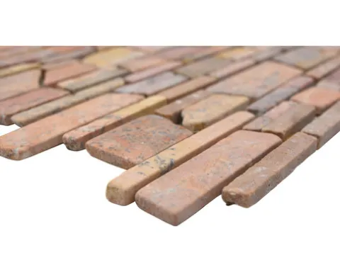 Natursteinmosaik MOS Brick 220 rot 30,5x30,5 cm