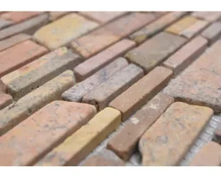 Natursteinmosaik MOS Brick 220 rot 30,5x30,5 cm