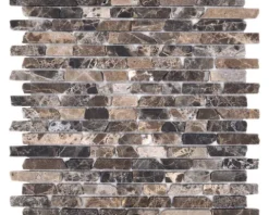 Natursteinmosaik MOS BRICK 476 30,5x32,2 cm braun