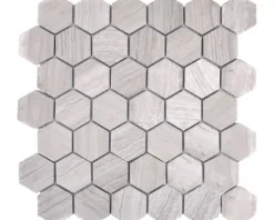Natursteinmosaik MOS HXN 2012 29,8x30,5 cm grau