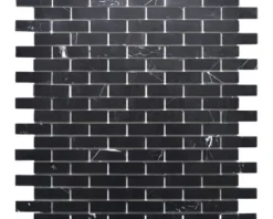 Natursteinmosaik Selbstklebend SAM 4NM82 Marmor schwarz 30x30,5 cm