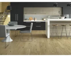 Parkett grau Eiche Landhausdiele Gebürstet 1092 x 130 x 14 mm