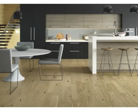 Parkett grau Eiche Landhausdiele Gebürstet 1092 x 130 x 14 mm