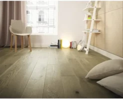 Parkett Toffee goldbraun natur Eiche Landhausdiele Gebürstet 2200 x 180 x 14 mm