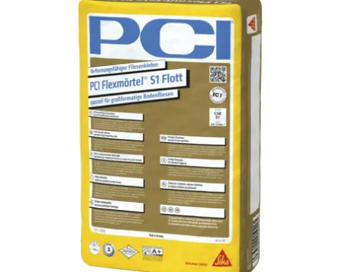 PCI Flexmörtel® S1 Flott verformungsfähiger Fliesenkleber für grossformatige Bodenfliesen 20 kg