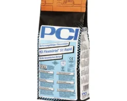 PCI Flexmörtel® S1 Rapid verformungsfähiger Fliesenkleber für alle keramischen Beläge grau 5 kg