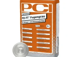 PCI FT® Fugengrau Fugenmörtel für Steingut- und Steinzeugbeläge silbergrau 25 kg