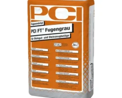PCI FT® Fugengrau Fugenmörtel für Steingut- und Steinzeugbeläge silbergrau 25 kg