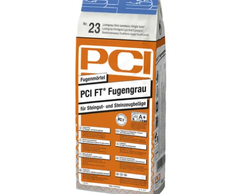 PCI FT® Fugengrau Fugenmörtel für Steingut- und Steinzeugbeläge silbergrau 5 kg