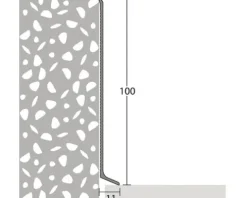Prinz Sockelleiste Alu silber 2700x100x11 mm