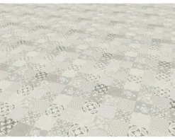 PVC-Boden Balder Fliesenoptik provence creme Fliesen 20x20 cm 200 cm breit (Meterware)