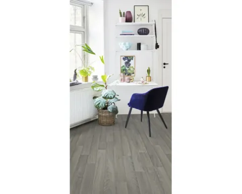 PVC-Boden Bingo Holzdielenoptik grau Dielen 10x100 cm 200 cm breit (Meterware)