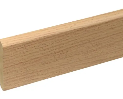 SKANDOR Sockelleiste Buche e x quisit FOBU032 FU60L 2400 x 58 x 19 mm