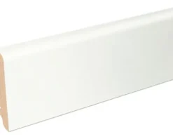 Sockelleiste Eiche weiß matt furniert SU060L 19x58x2500 mm