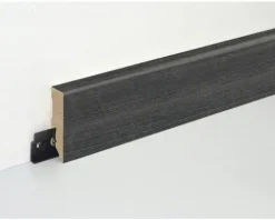 Sockelleiste Esche schwarz foliert FU062L 15x58x2400 mm