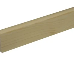 Sockelleiste Fichte/Kiefer lackiert rund astfrei 2400 x 58 x 10 mm