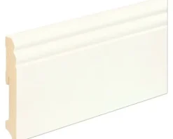 Sockelleiste Fichte/Kiefer weiß RAL 9010 lackiert L0114L 18x115x2400 mm