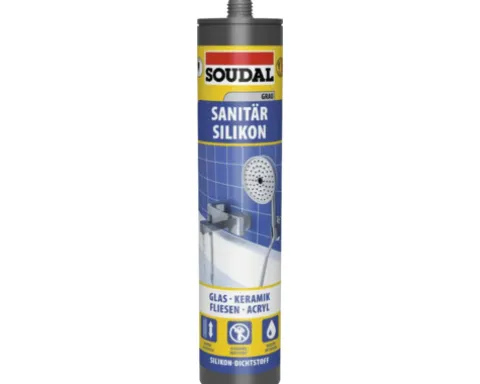 Soudal Dusche & Bad Silikon grau 300 ml