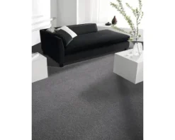 Teppichboden Velours Verona dunkelgrau FB398 400 cm breit (Meterware)