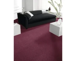 Teppichboden Velours Verona weinrot FB16 400 cm breit (Meterware)
