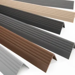 Treppenkantenprofil Selbstklebend 50x42 mm - Treppenprofil PVC für Treppenstufen, Treppenkantenschutz mit Rillen - 70 cm, Gelb