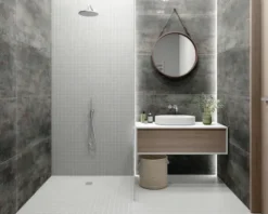 Wand- und Bodenfliese Metal titanium 30x60 cm matt rektifiziert