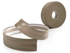 Weichsockelleiste, PVC Sockelleiste Selbstklebend 32 x 23 mm, Flexibel, Esche Dunkel, 15 Meter