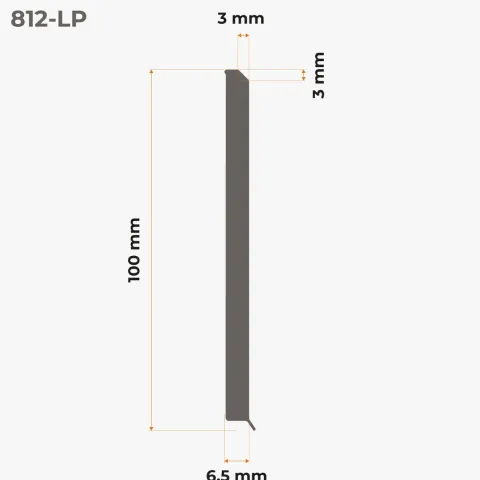Weichsockelleiste, Sockelleiste Selbstklebend 100 mm, PVC, Flexibel - Weiß, 10 Meter